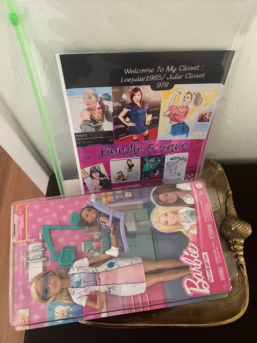 #1868**Barbie Dentist Playset Doll - Pink & Purple - Picture 3 of 11